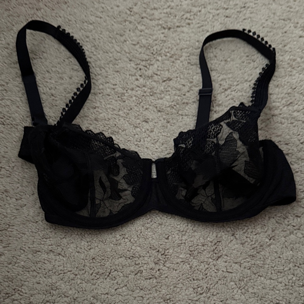 Simone Perele Black Lace Underwire Bra